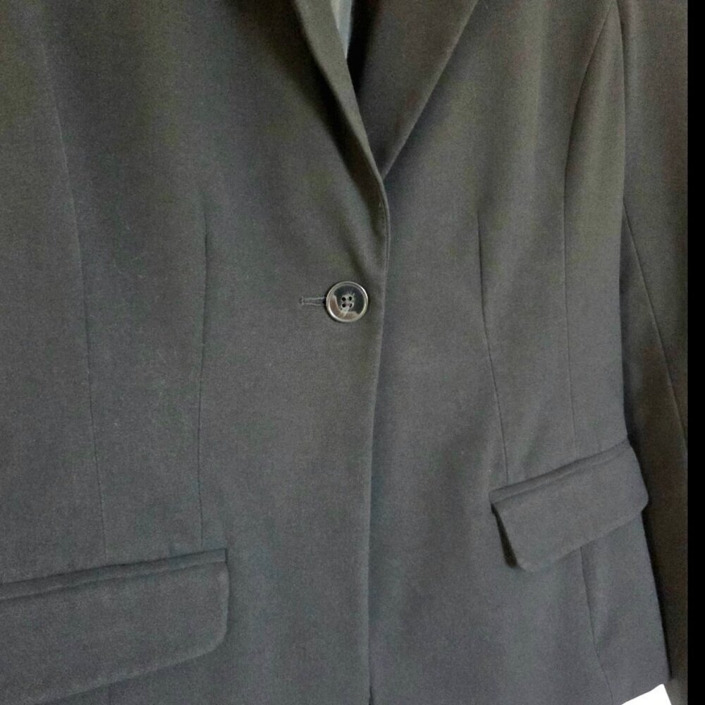 Charter Club Womens Black Blazer Size 6 Career Wear Business Classic Office - Picture 2 of 11